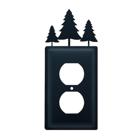 Village Wrought Iron Village Wrought Iron EO-20 Pine Trees Outlet Cover EO-20